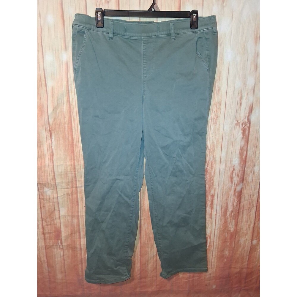 Torrid Olive Straight Leg Pull On Pants Sz 2